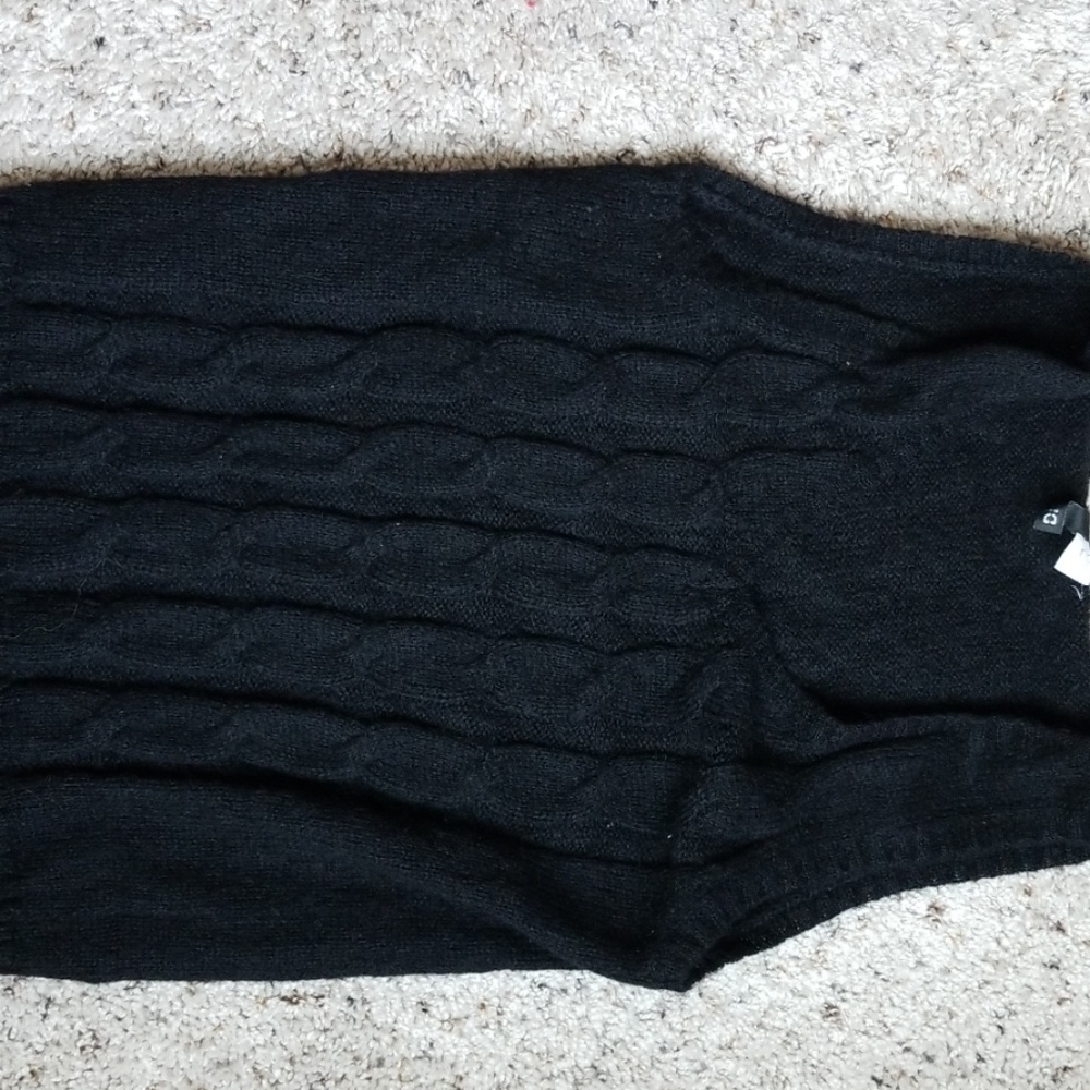 Faux wool sweater vest